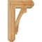 Ekena Millwork Imperial Craftsman Rough Sawn Bracket w/ Offset Brace, Western Red Cedar, 6"W x 14"D x 22"H BKT0604X14X22IMP04RWR - alternate 2